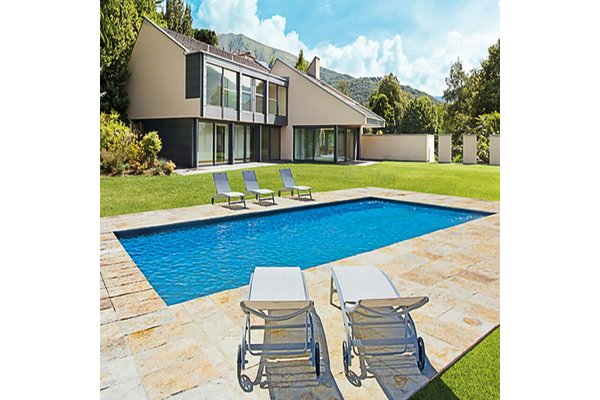 Rechteckiger Garten Pool - mit Treppe - Sonderanfertigungen möglich - Stahl - XXL - Sao Paulo / 500x300cm (BxT) / 110cm