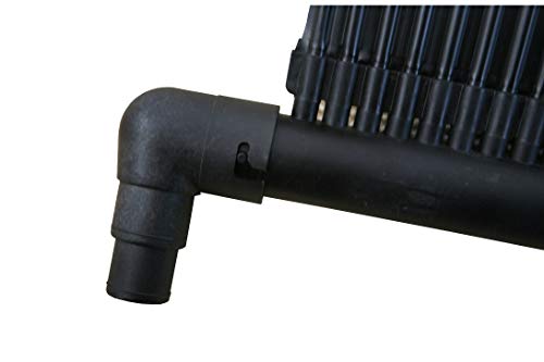 Steinbach Solarkollektor Compact – 049128 – Hochwertige LDPE Kollektoren für Pools bis 40.000 l – Auch für Salzwasser geeignet – 600 x 140 cm, Schwarz