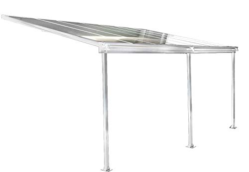 osoltus Aluminium Terrassenüberdachung Terrassendach Veranda weiß 435 x 300 cm