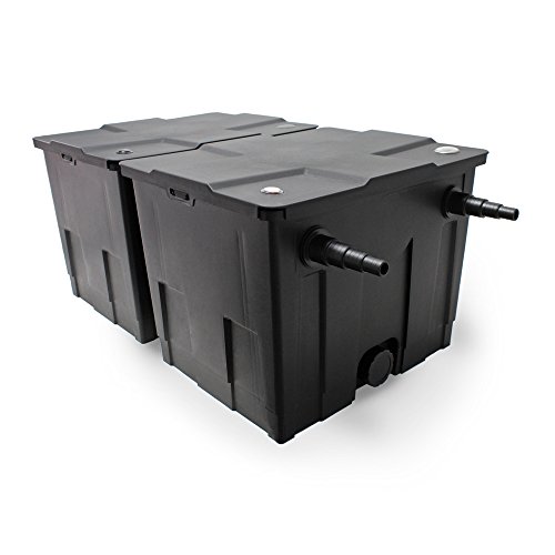 Filter Set aus Bio Teichfilter 60000l UVC Teichklärer mit 36W 80W Pumpe 25mSchlauch