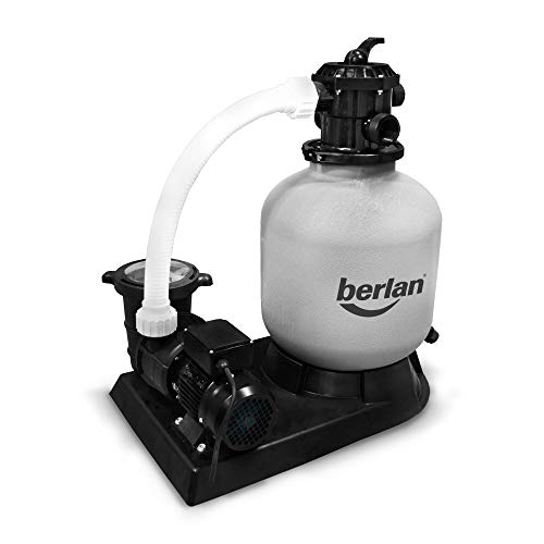 Berlan XL - Sandfilteranlage mit 550 Watt Pumpe für 48 bis 64 m³ Pools