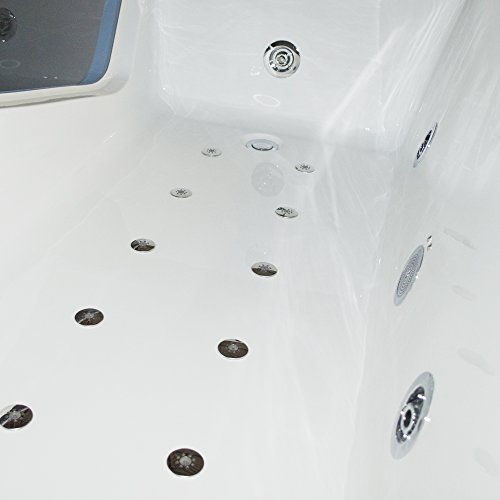 Tronitechnik Whirlpool Badewanne Rhodos 180cm x 90cm inkl. Heizung, Hydromassage und Farblichtherapie