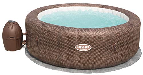 Bestway Lay-Z-Spa St. Moritz AirJet, Whirlpool rund aufblasbar mit Massagefunktion, 216x216x71 cm