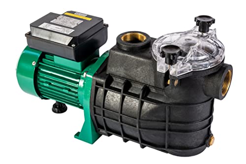 HST Profi Leis Sandfilteranlage 15m3, 15000 Liter/Std, 550 W Erweiterbare Filterpumpe mit geringer Energieaufnahme zur Kostensenkung selbstansaugend Robuste Pool Pumpe mit Filter und Vorfilterfunktion