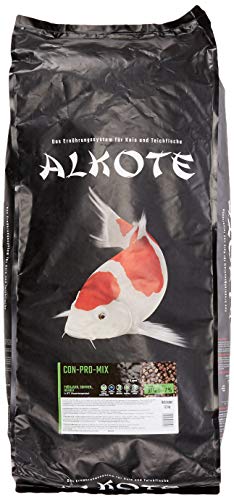 AL-KO-TE, 3-Jahreszeitenfutter für kleine Kois, Frühjahr bis Herbst, Schwimmende Pellets, 6 mm, Hauptfutter Conpro Mix, 13,5 kg
