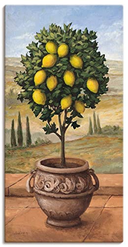 ARTland Wanddeko Leinwand Bilder Wandbild 75x150 cm Pflanzen- & Blumen Bäume Obstbaum T4MN