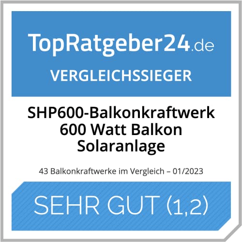 SHP600-Balkonkraftwerk® 600 Watt Balkon Solaranlage
