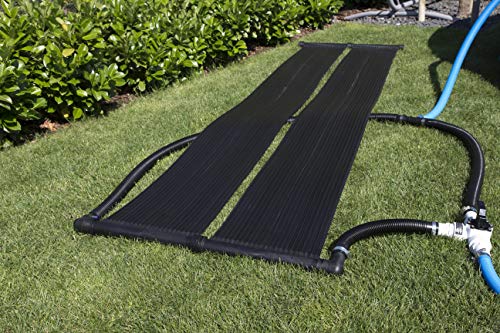Steinbach Solarkollektor Compact – 049128 – Hochwertige LDPE Kollektoren für Pools bis 40.000 l – Auch für Salzwasser geeignet – 600 x 140 cm, Schwarz