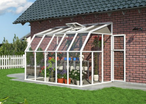 RION Sun Room 35 Anlehngewächshaus weiss