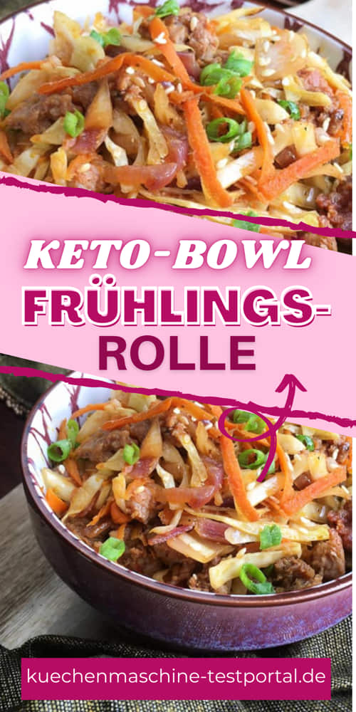 Asiatische KETO-BOWL-FRÜHLINGSROLLE_