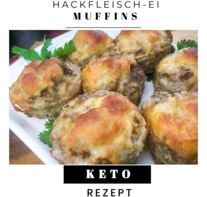 Keto Hackfleisch-Muffins mit Ei