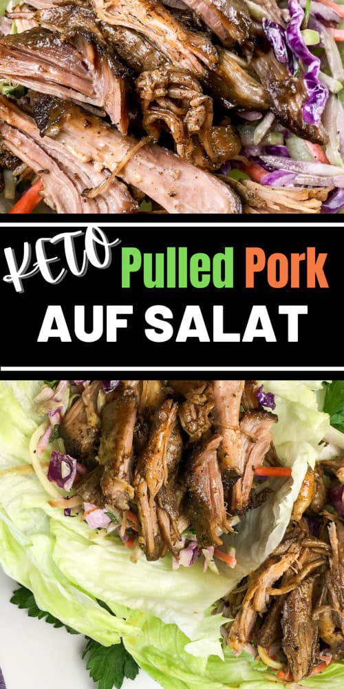Keto Pulled Pork in Salat Wraps