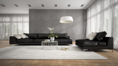 Wohnzimmer_Idee_Italienischer_Stil_Ledersofa_schwarz