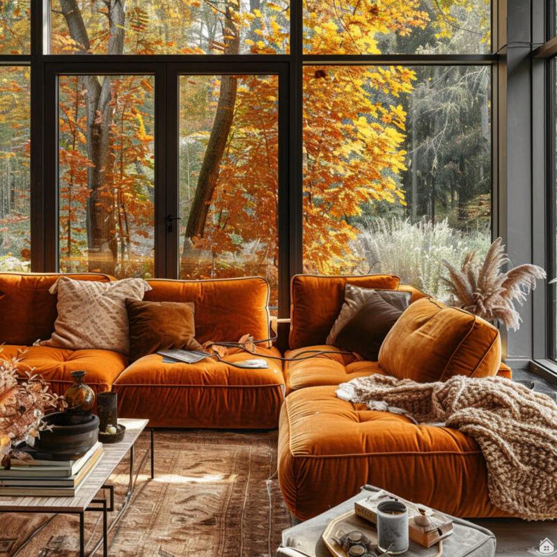 20+ Stilvolle Wohnzimmer-Ideen mit Cognac – Warme Eleganz modern ...