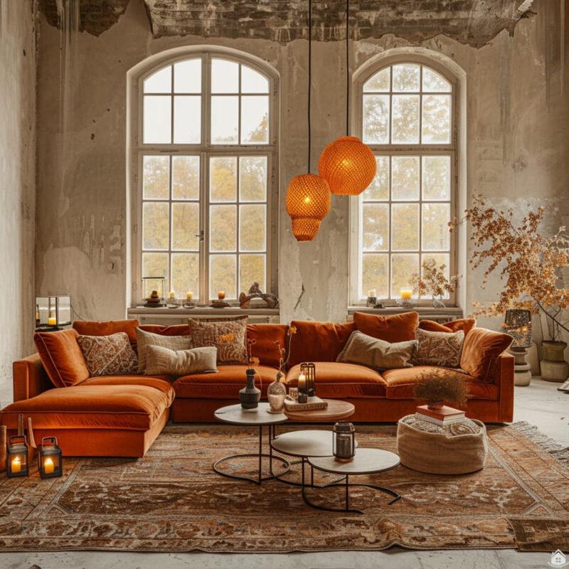 20+ Stilvolle Wohnzimmer-Ideen mit Cognac – Warme Eleganz modern ...