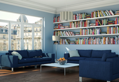 Wohnzimmer Idee mit Bibliothek Wohnzimmer Idee mit Bibliothek