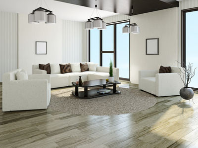 Frische Wohnzimmer Idee in reinem Weiß Frische Wohnzimmer Idee in reinem Weiß