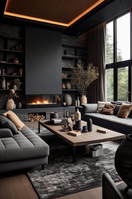 Moderne Wohnzimmer-Ideen mit Sofa in Grau – Haus- & Gartentrends