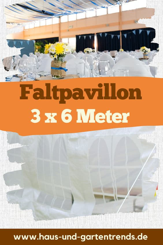 Faltpavillon 3 x 6 meter
