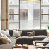Ecksofa Taupe