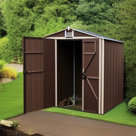 » Gartenhaus aus Metall in Holzoptik TOP 5 Modelle und Kaufberatung