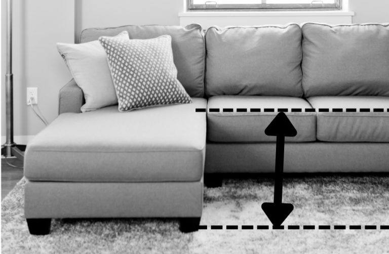 » Die perfekte SofaSitzhöhe für kleine und große Menschen, für