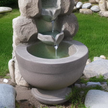 Grandiose Gartenbrunnen aus Stein Große und stilvolle Spring und