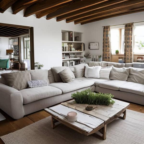 Cord-Sofas mit Schlaffunktion Landhaus Stil