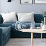Cord-Sofas mit Schlaffunktion Skandinavischer Stil
