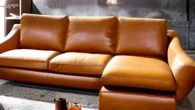 Ecksofa Leder Cognac