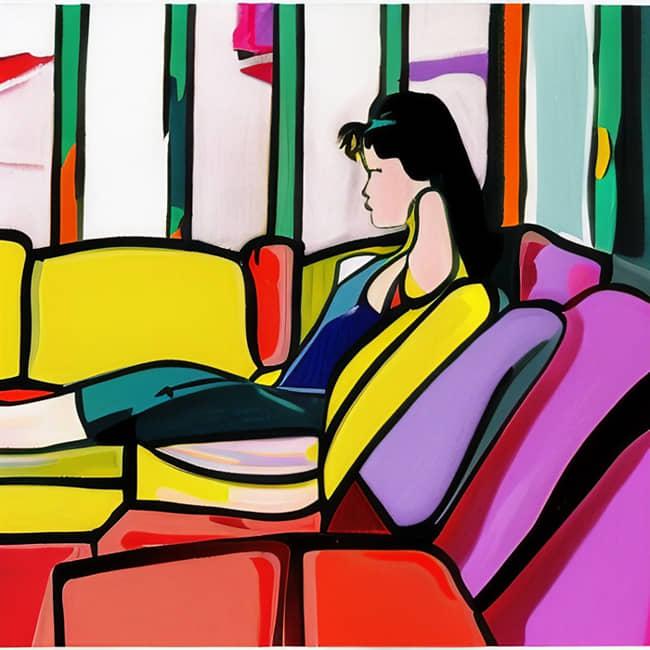 Sofa mit verstellbarer Rückenlehne