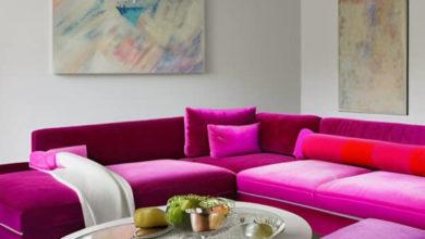 Wohnlandschaft Samt Pink