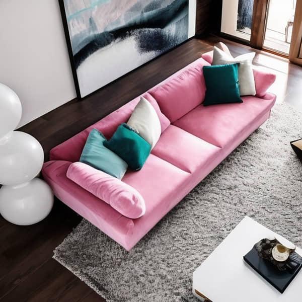 big sofa pastell rosa