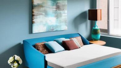 Dauerschläfer-Sofa mit Matratze