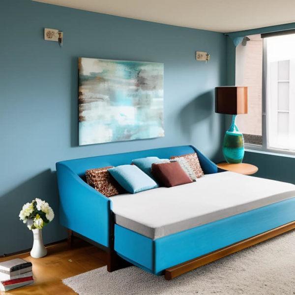 Dauerschläfer-Sofa mit Matratze
