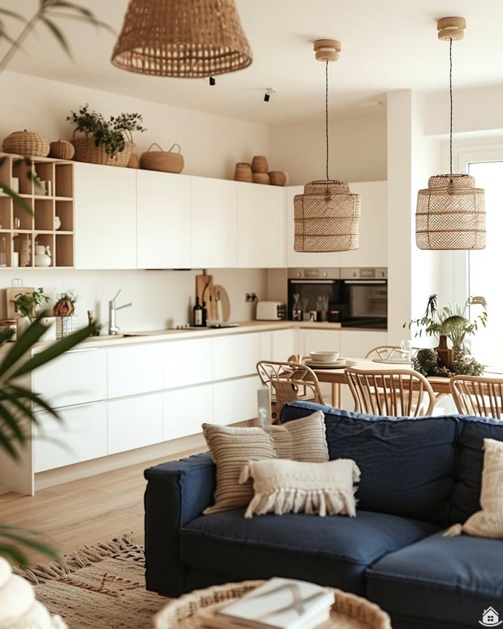 50+ Wohnzimmerideen mit blauen Sofas – Haus- & Gartentrends