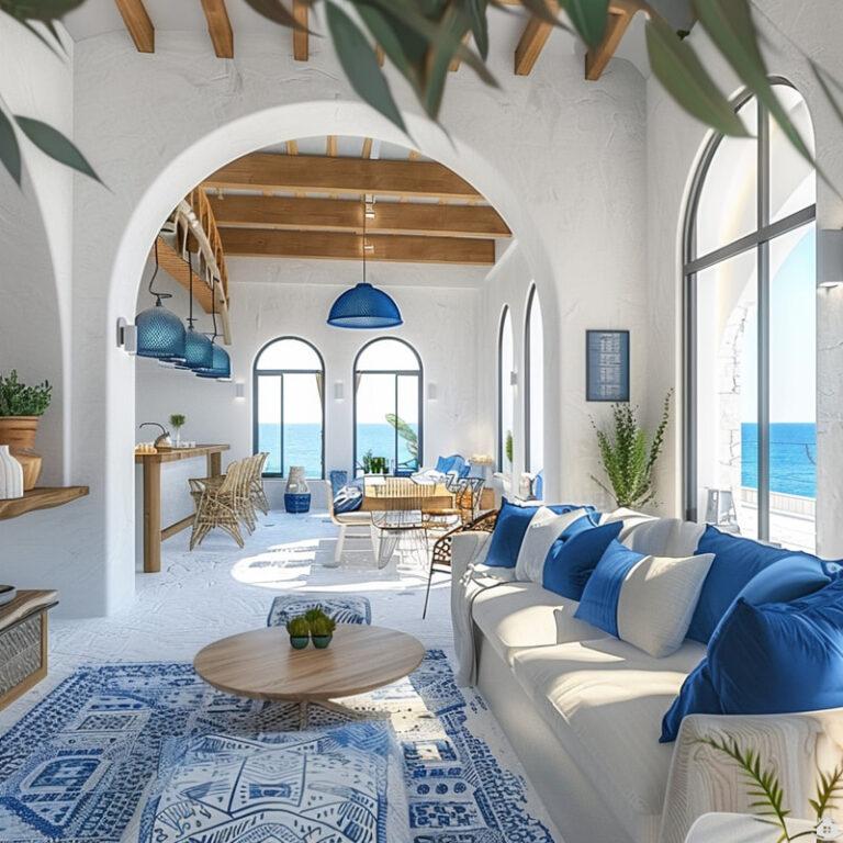 Santorini-Flair für Zuhause: Moderne Griechische Wohnideen in Blau und ...
