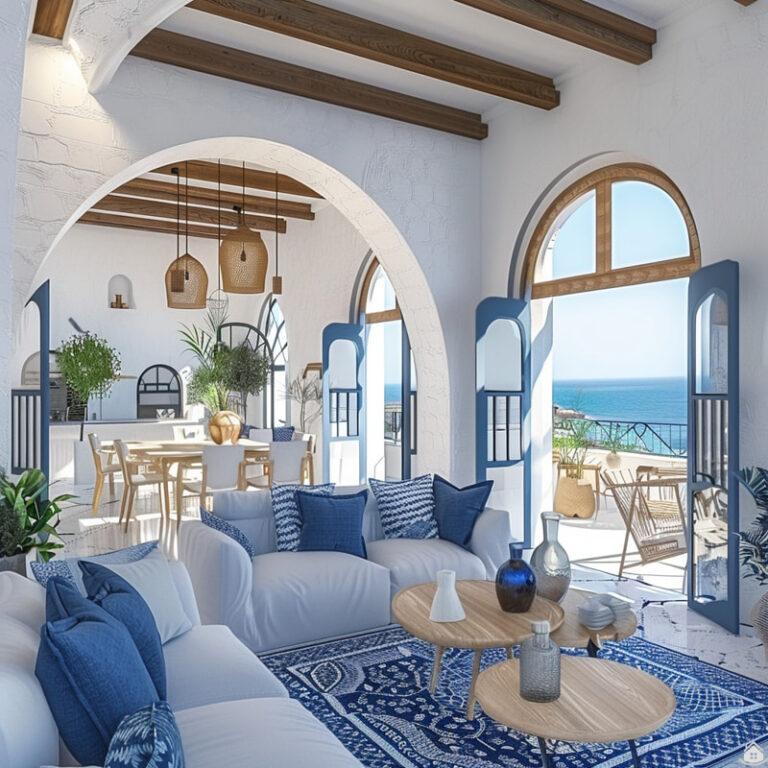 Santorini-Flair für Zuhause: Moderne Griechische Wohnideen in Blau und ...