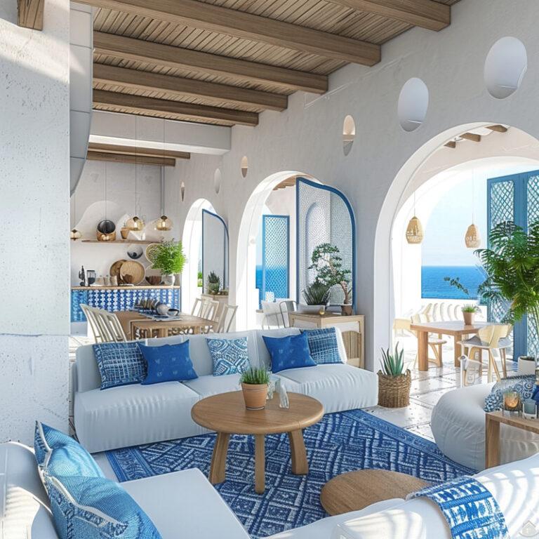 Santorini-Flair für Zuhause: Moderne Griechische Wohnideen in Blau und ...