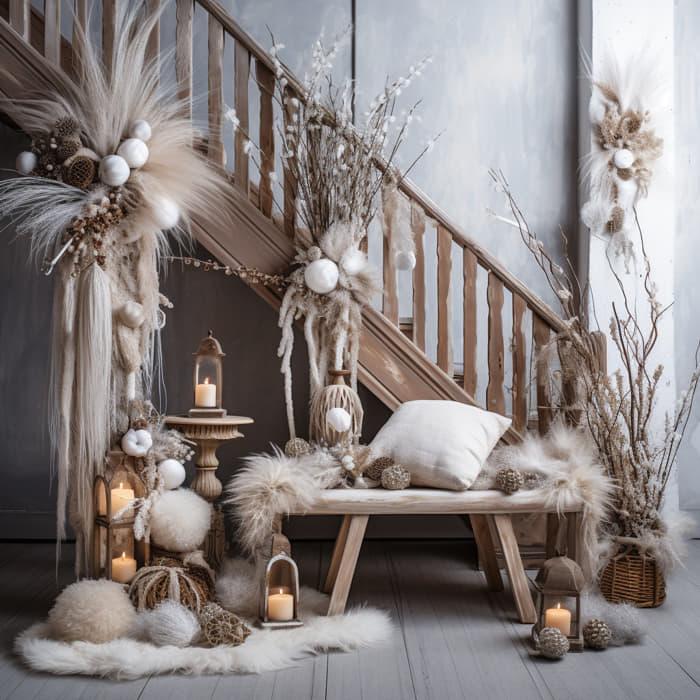 Das Treppengeländer weihnachtlich gestalten Inspirierende Ideen Haus & Gartentrends