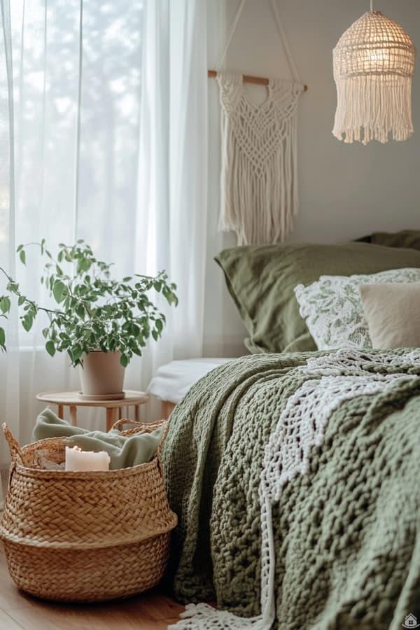 Sanfte Ruhe in Salbeigrün – Schlafzimmer Ideen für friedliche ...