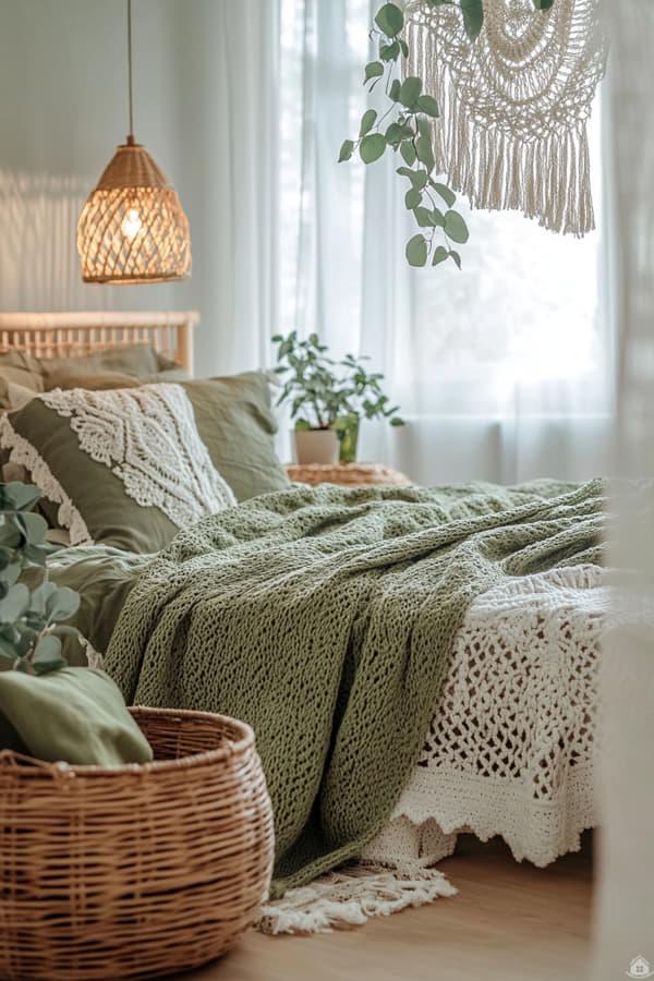 Sanfte Ruhe in Salbeigrün – Schlafzimmer Ideen für friedliche ...