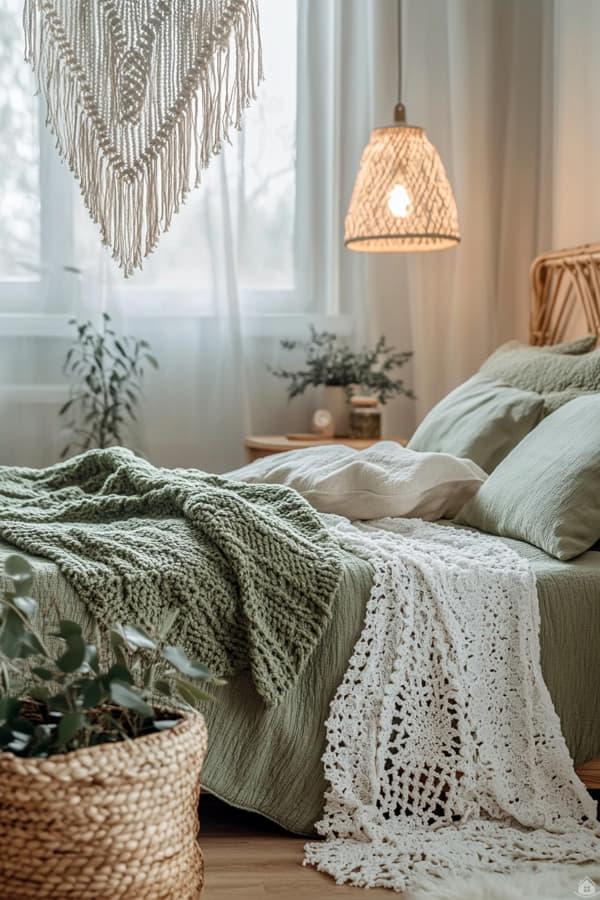 Sanfte Ruhe in Salbeigrün – Schlafzimmer Ideen für friedliche ...