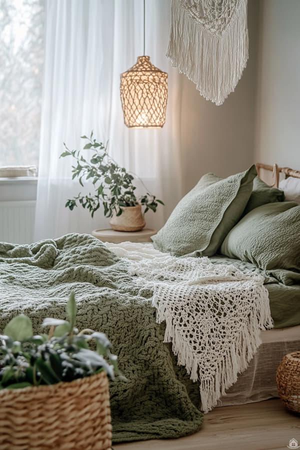Sanfte Ruhe in Salbeigrün – Schlafzimmer Ideen für friedliche ...