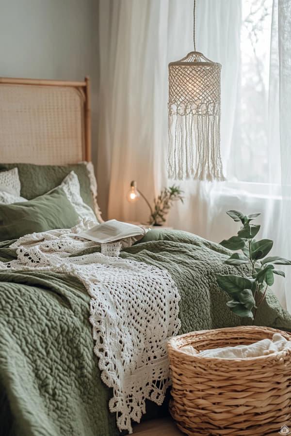Sanfte Ruhe in Salbeigrün – Schlafzimmer Ideen für friedliche ...