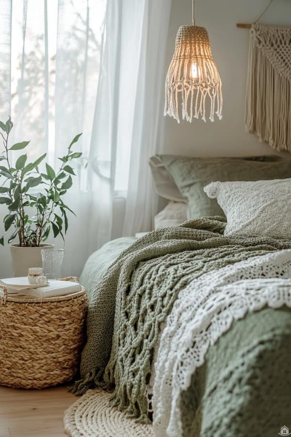 Sanfte Ruhe in Salbeigrün – Schlafzimmer Ideen für friedliche ...