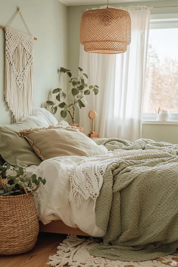 Sanfte Ruhe in Salbeigrün – Schlafzimmer Ideen für friedliche ...