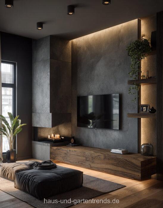 Spannende Fernsehwand Tv Wand Ideen Bild