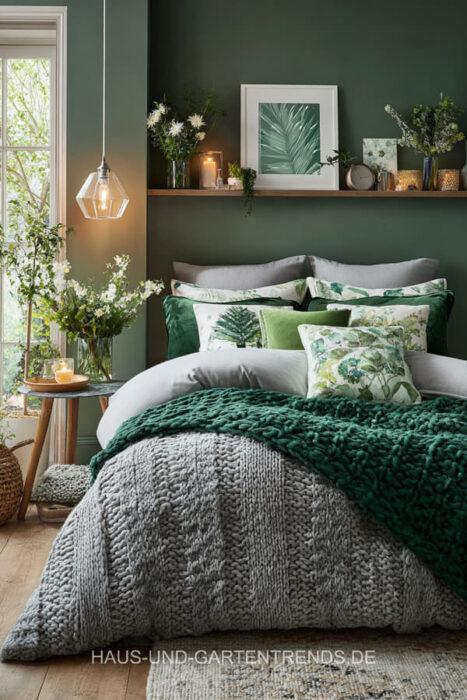 40+Schlafzimmer Ideen in Grün & Grau: Beruhigend-edel & zeitlos ...