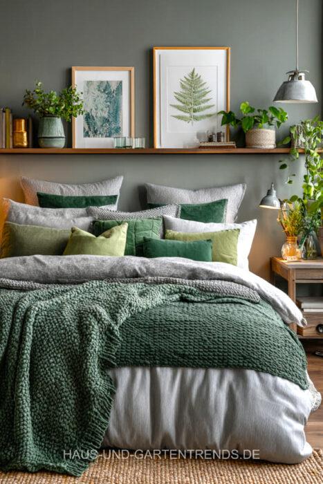 40+Schlafzimmer Ideen in Grün & Grau: Beruhigend-edel & zeitlos ...